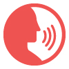 Audible Voice Prompts Icon Audible Voice Prompts Icon